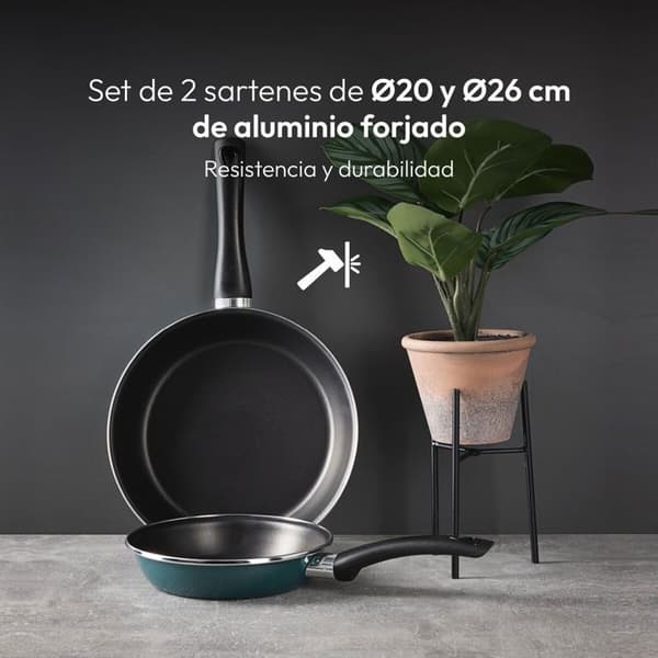 Bergner CLASSIQUE Grön stekpannor set