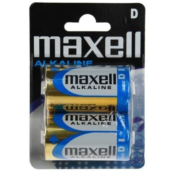 MAXELL Batteri LR20 x 2 - Alkaliskt