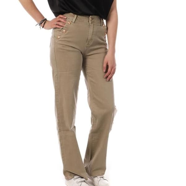 Beige Byxor Dam My Tinas LW-246