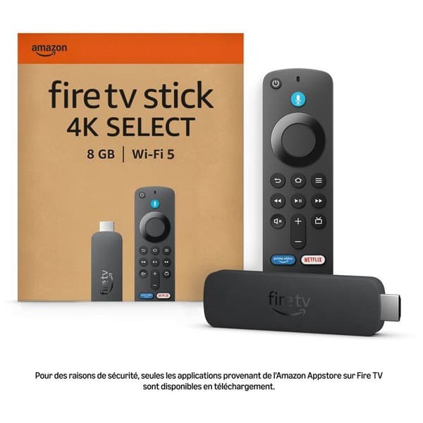 Fire TV Stick 4K Select - AMAZON - 4K-upplösning - Bluetooth - Wi-Fi - 8 GB