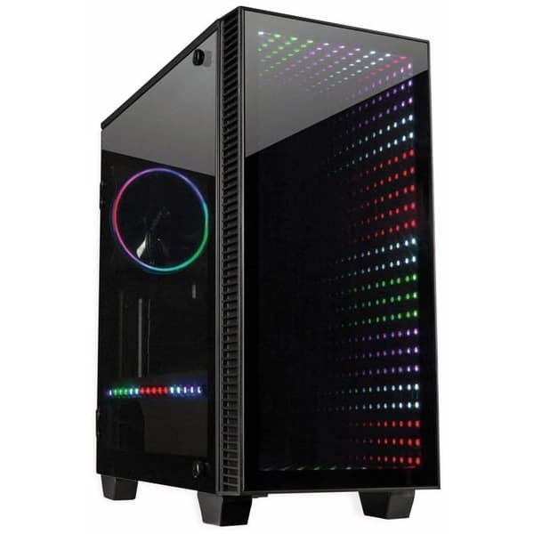 Micro-tour - INTER-TECH - X-608 Infinity - RGB-belysning - 2 interna fack - 5 expansionsfack