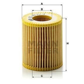 MANN FILTER Oljefilter HU711/4X