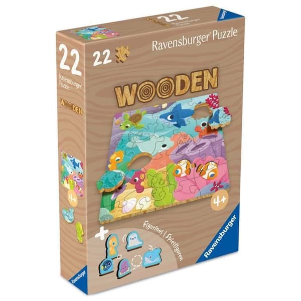 Undervattensvärld - Träpussel - 22 bitar - från 4 år - Ravensburger