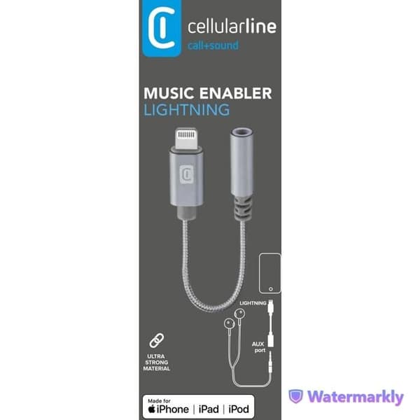 Adapter- MFI - IPHONE- Grå