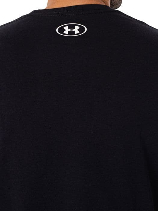 UNDER ARMOR FOUNDATION KORTÄRM T-SHIRT SVART