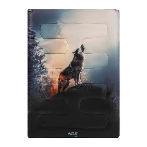 Dubbelsovsäck 3 i 1 - NILS CAMP - NC3601 Wolf - Svart - Rektangulär - Multisport