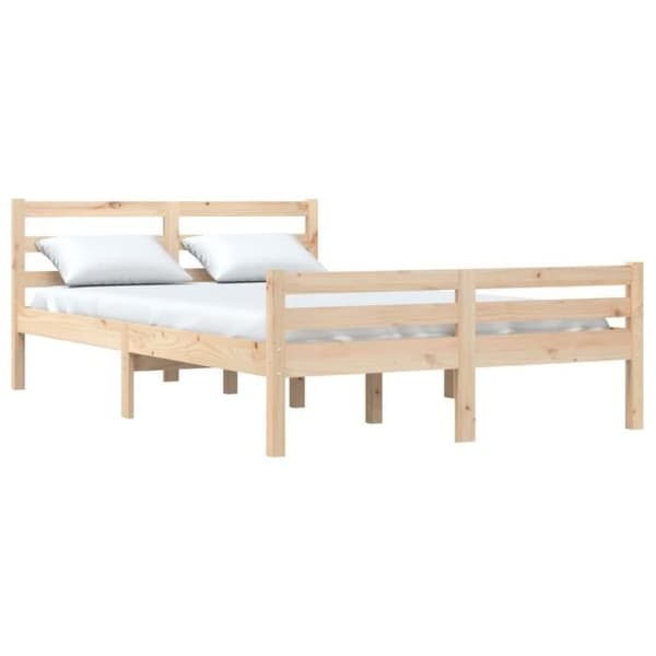 vidaXL Sängram 135x190 cm Dubbel 814794