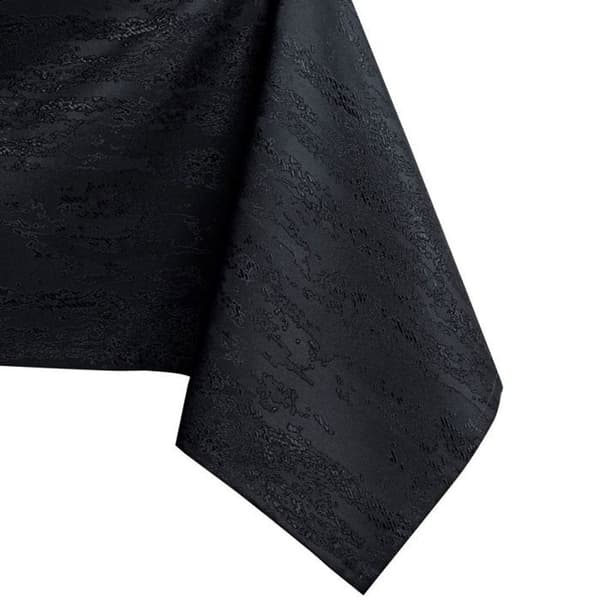 Bordduk - Vesta - Rektangulär 155x400 cm - Svart - Blank anti-fläck effekt
