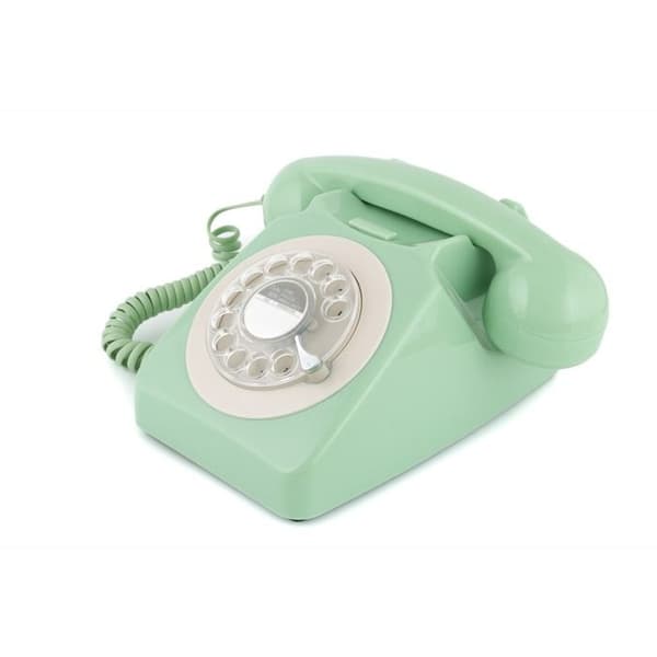 Telefon GPO 746 - Pastellgrön (brittisk stil)