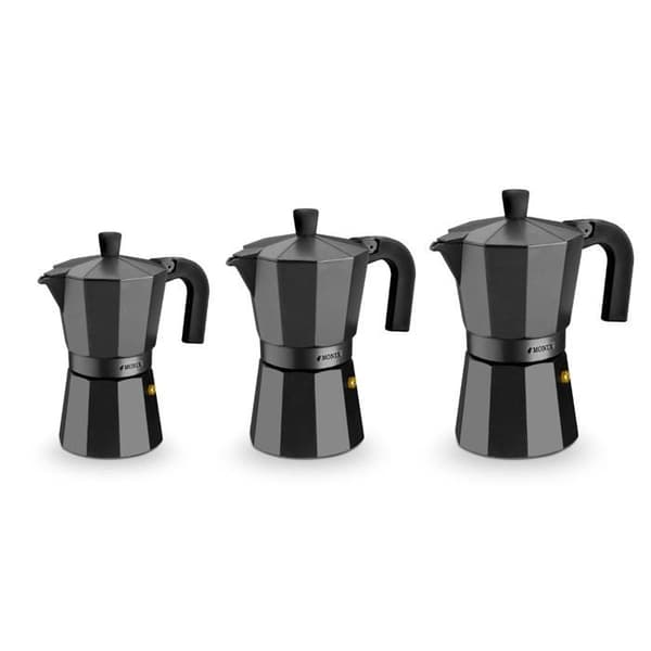 Kaffebryggare - Monix - Vitro - Aluminium - 1 kopp - Svart
