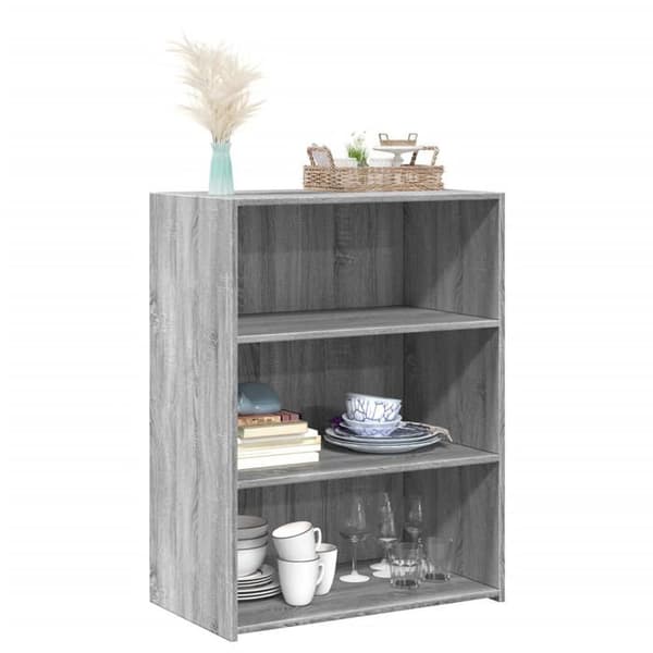 vidaXL Buffé sonoma grå 70x41x93 cm ingenjörsträ 846374