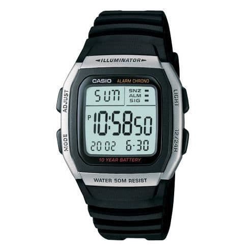Klocka - Casio - W-96H-1AVES - Kvarts - Digital - Grå urtavla