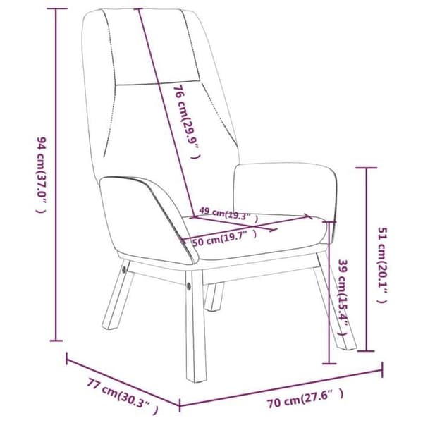 vidaXL avkopplingsstol ljusgrå tyg 341383
