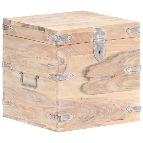 vidaXL Förvaringsbox 40x40x40 cm Solid akaciaträ