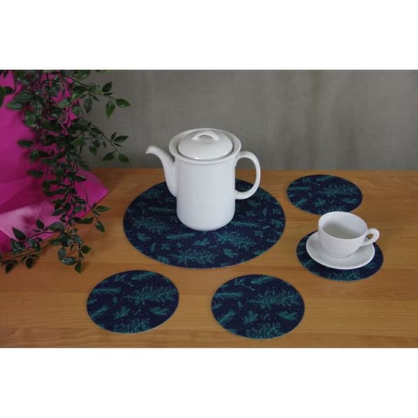 Bertoni underlägg Set av runda bordsmattor 1 + 4 - JUNIPER