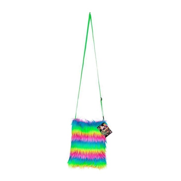 Väska - WIDMANN - Plysch - Regnbåge - Flerfärgad - 20 x 30 cm