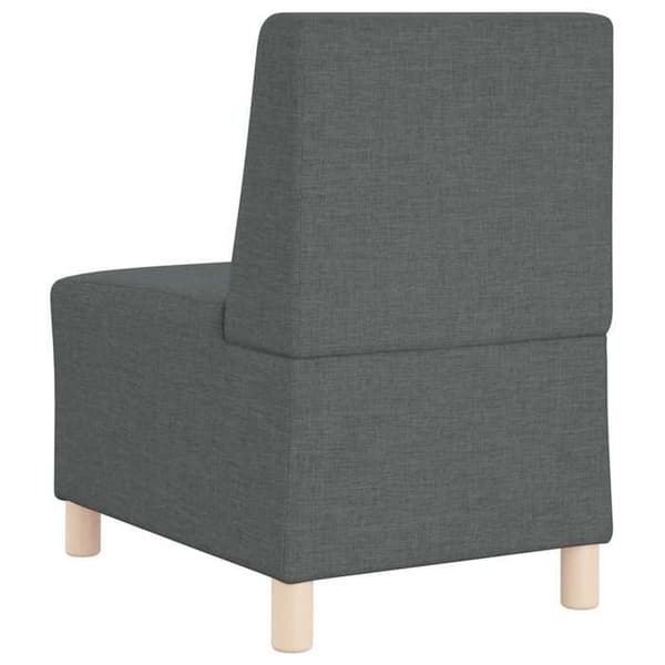 vidaXL Modulsoffa utan armstöd Mörkgrå 55 cm Tyg 4108469