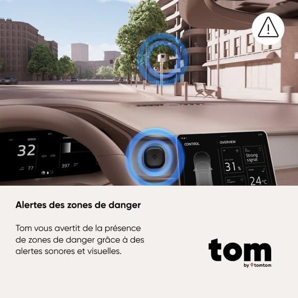 Intelligent trafikvarningsassistent för Tomtom-körning