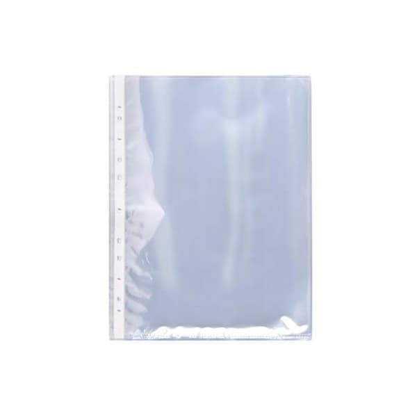 Hålplånbok A4 - proOFFICE - Pack om 100 - Polypropylen - Transparent