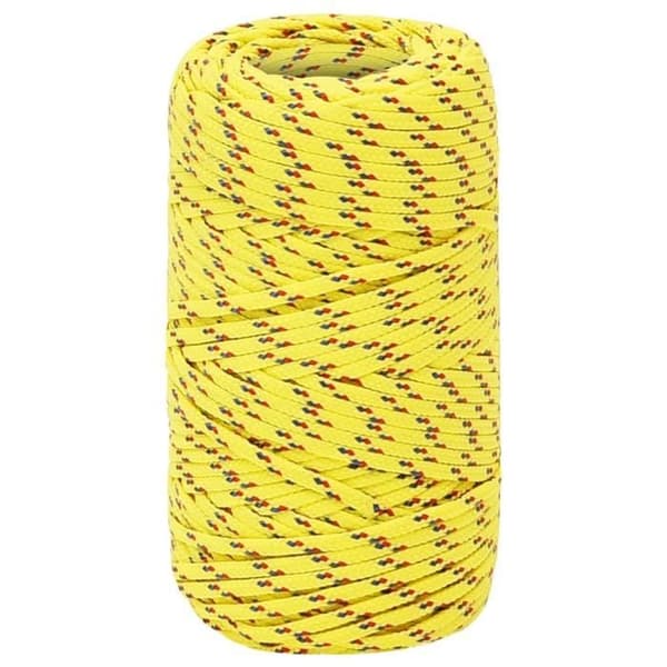 152582 vidaXL Båtrep Gul 2 mm 25 m Polypropen