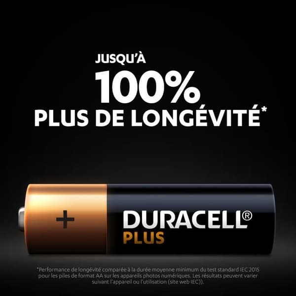 Duracell Plus AA alkaliska batterier, 1,5V LR6 MN1500, 24-pack