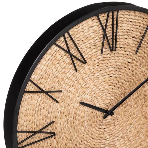 Klocka "Nico" halm D50cm - Atmosphera Inredningsdesigner