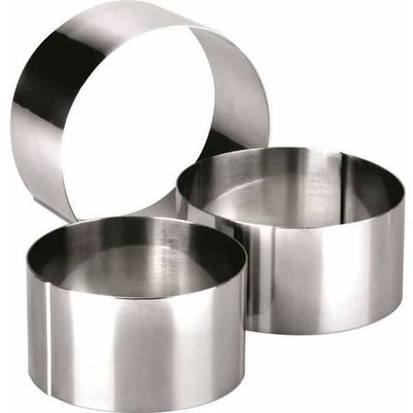 IBILI - Cirkel - rund serveringsring i rostfritt stål - 10 x 4,5 cm