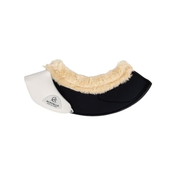 Hästsko med päls och velcro-stängning Acavallo - Vit - M