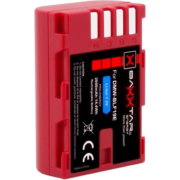 Batteri - BAXXTAR - PRO ENERGY - 2000 mAh - 7,2 V - Kompatibel med Panasonic DMW BLF19 E
