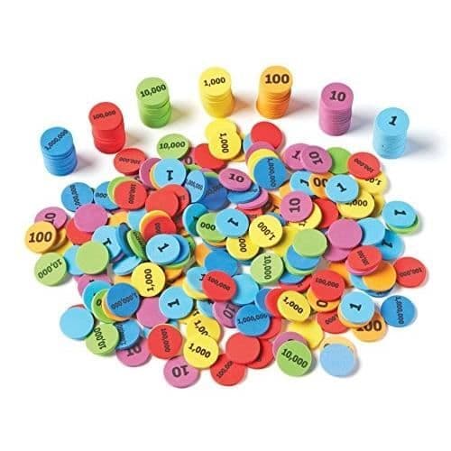 Lärresurser Platsvärde-tokens - Barn - Blandat