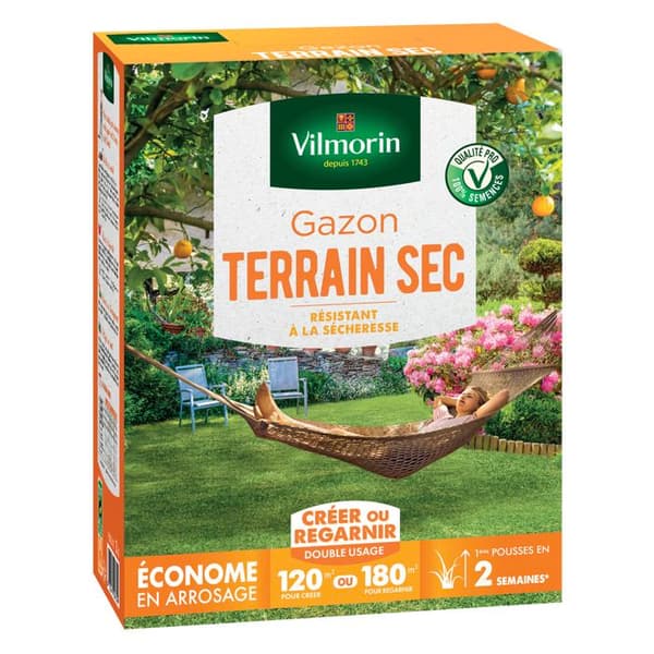 Gräs - Vilmorin - Gräs Torr Mark - 3 kg