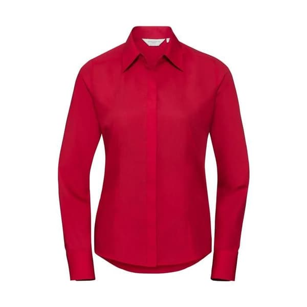 Långärmad skjorta dam Russell Athletic Fitted Poplin
