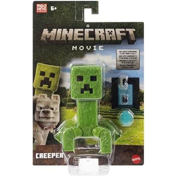 Ledfigur - MATTEL - Creeper - 10 cm - Inkluderade tillbehör - Minecraft