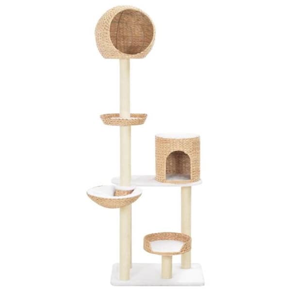 vidaXL kattträd med sisal-krapstolpar sjögräs