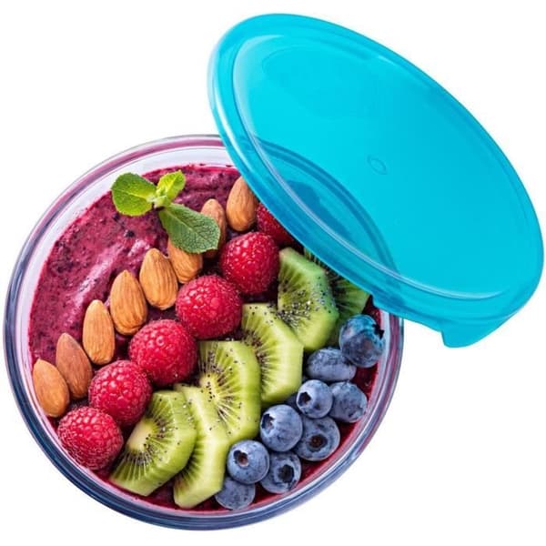 PYREX Beredningsskål + plastlock 16 cm transparent
