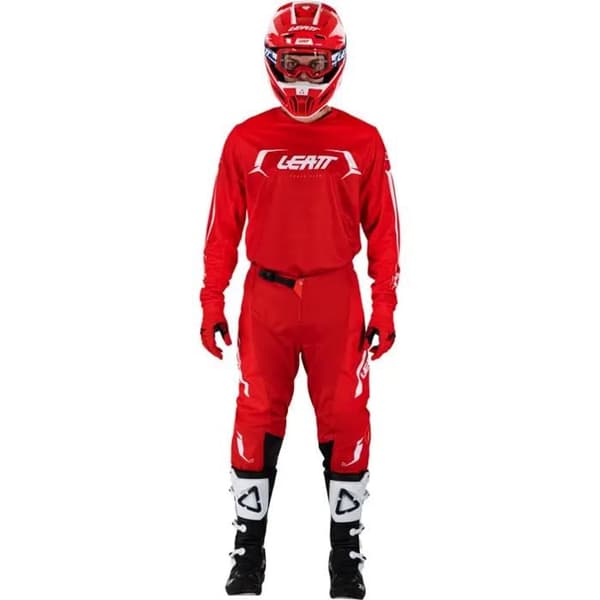 Motocrosskombination Leatt Kit 3.5 - röd/vit