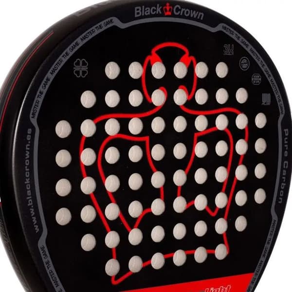 Padelracket - BLACK CROWN - Win Ultra Light 2025 - Ultralätt vikt - Optimerad balans - Vibrationsdämpning