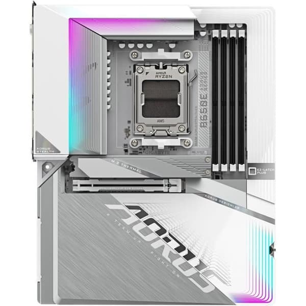 Moderkort - GIGABYTE - B650E AORUS STEALTH ICE - AMD AM5 - DDR5 - Wi-Fi 7