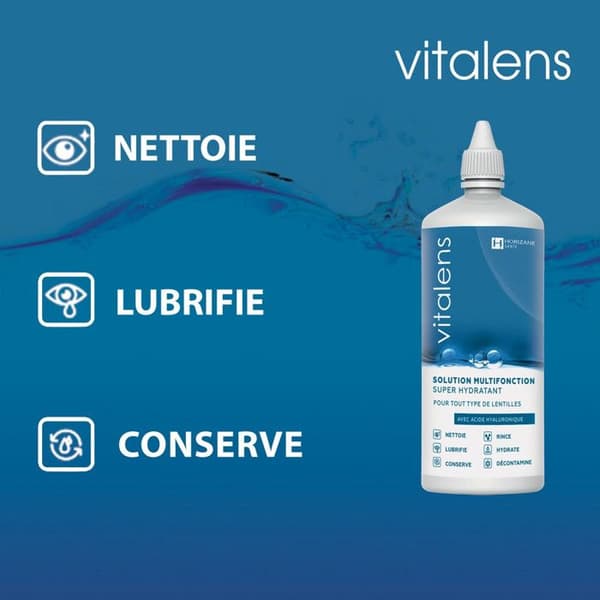 Vitalens multifunktionslösning mjuka kontaktlinser resestorlek