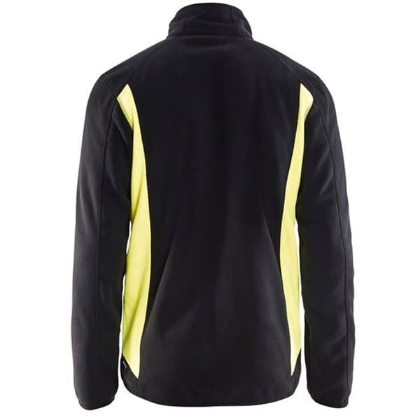 Blaklader Bicolor Polarfleecejacka - Svart / Gul - M