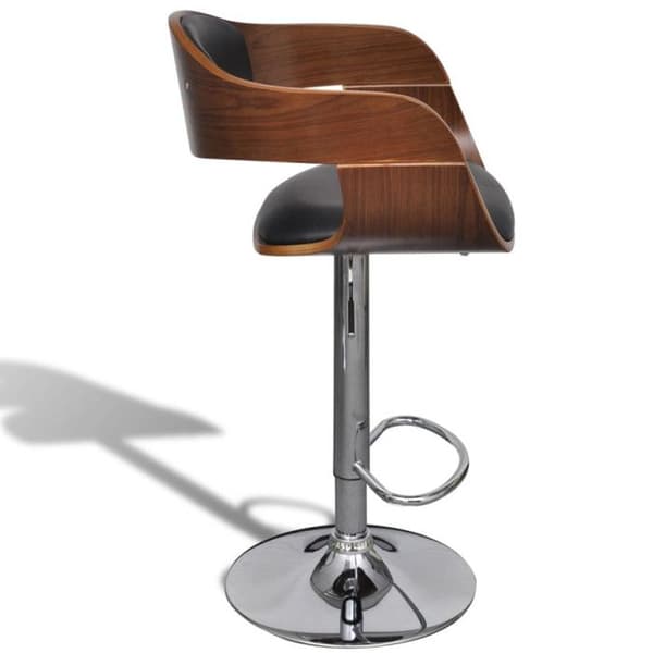 vidaXL Barpall Bentwood och konstläder