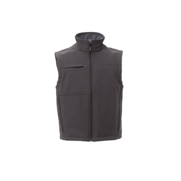 Payper Wear Bering ärmlös jacka - Herr - Antracit - Grå - Soft-Shell - 330 GR/MQ