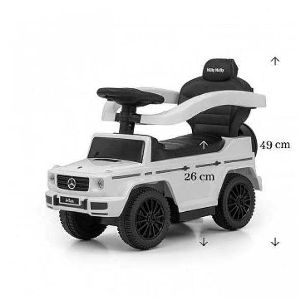 Bärare med tryckstång MERCEDES G350D Vit