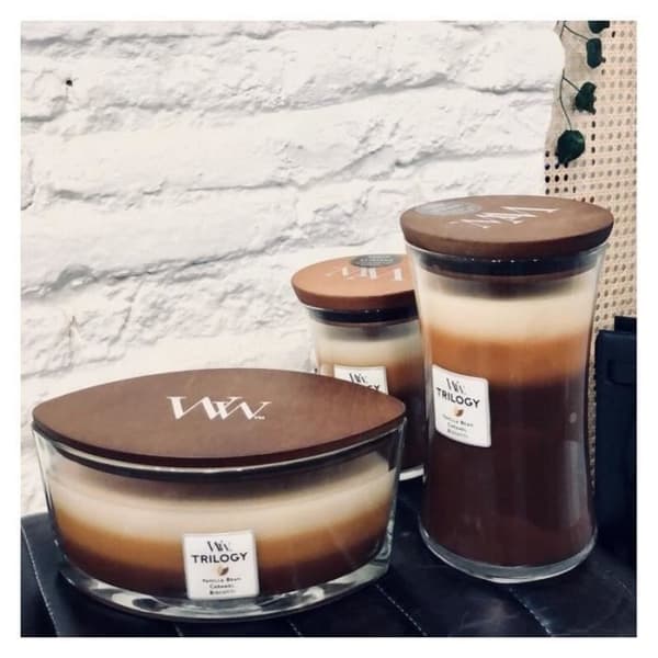 WOODWICK DOFTLJUS CLESSIDRA MEDIUM JAR CAFÉ SWEETS