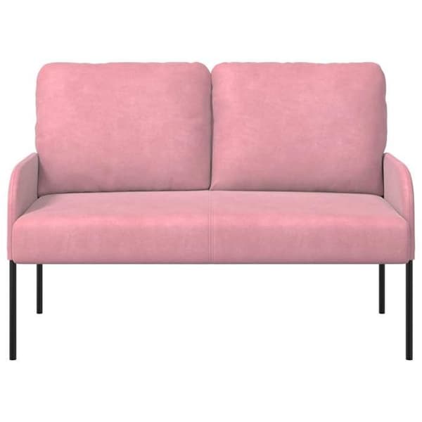 Kuddsoffor 110cm Rosa Fanér