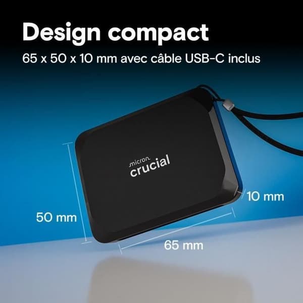 CRUCIAL - CT4000X9SSD9 - X9 extern SSD - 4TB - M.2
