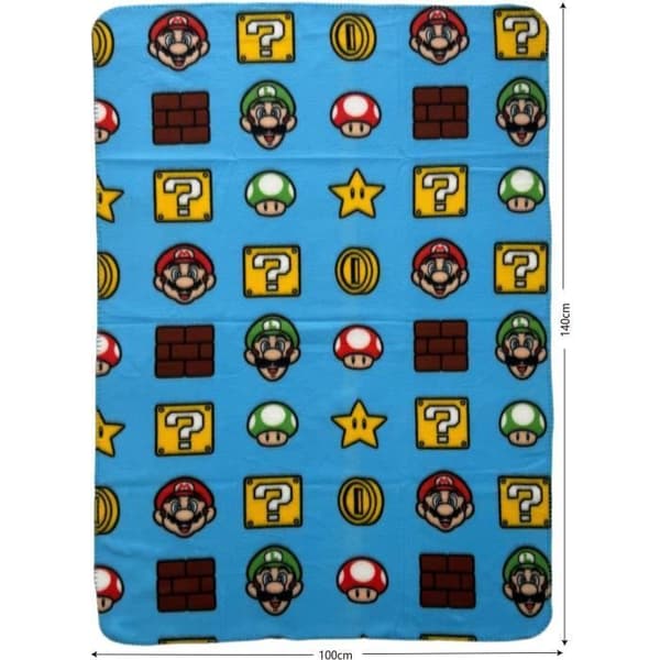 Rutigt - MARIO BROS - Föremål - 100 x 140 cm