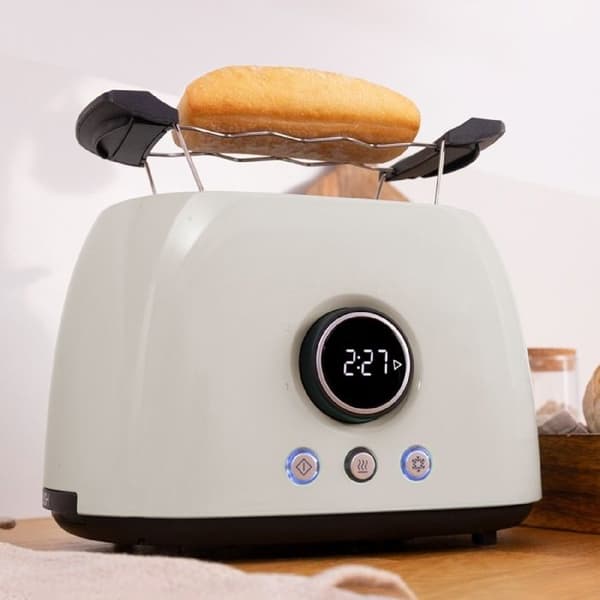 Cecotec Digital Vertikal Brödrost ClassicToast 8000 Beige Dubbel
