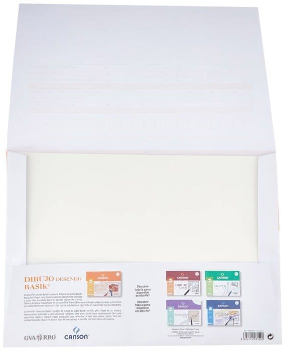 Canson Guarro Basic - Pack med 10 ark papper 130 g/m² A3