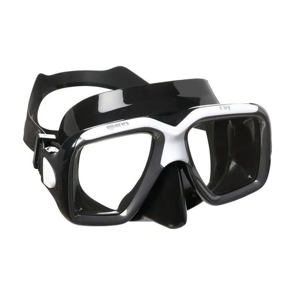 Dykmask - Mares - Ray - Silikon - Svart - En storlek